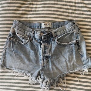 AGOLDE Parker Distressed Denim Cutoff Shorts